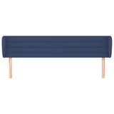 Vidaxl hoofdbord met randen 203x23x78 88 cm stof blauw