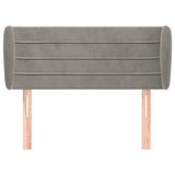 Vidaxl hoofdbord met randen 83x23x78 88 cm fluweel lichtgrijs