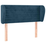 Vidaxl hoofdbord met randen 83x23x78 88 cm fluweel donkerblauw