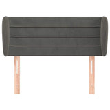 Vidaxl hoofdbord met randen 93x23x78 88 cm fluweel donkergrijs