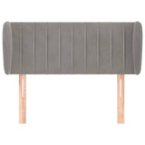 Vidaxl hoofdbord met randen 83x23x78 88 cm fluweel lichtgrijs
