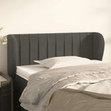 Vidaxl hoofdbord met randen 83x23x78 88 cm fluweel donkergrijs