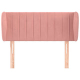 Vidaxl hoofdbord met randen 93x23x78 88 cm fluweel roze