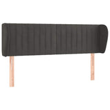 Vidaxl hoofdbord met randen 147x23x78 88 cm fluweel donkergrijs