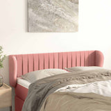 Vidaxl hoofdbord met randen 147x23x78 88 cm fluweel roze