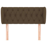 Vidaxl hoofdbord met randen 93x23x78 88 cm stof donkerbruin
