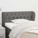 Vidaxl hoofdbord met randen 103x23x78 88 cm stof donkergrijs