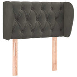 Vidaxl hoofdbord met randen 83x23x78 88 cm fluweel donkergrijs