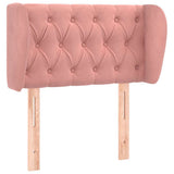 Vidaxl hoofdbord met randen 83x23x78 88 cm fluweel roze