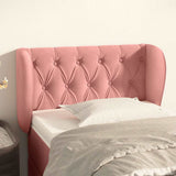 Vidaxl hoofdbord met randen 83x23x78 88 cm fluweel roze