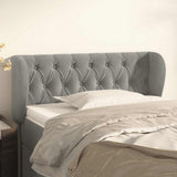 Vidaxl hoofdbord met randen 93x23x78 88 cm fluweel lichtgrijs