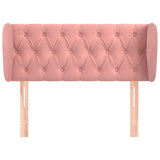Vidaxl hoofdbord met randen 103x23x78 88 cm fluweel roze