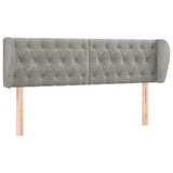 Vidaxl hoofdbord met randen 163x23x78 88 cm fluweel lichtgrijs