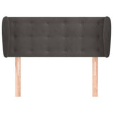 Vidaxl hoofdbord met randen 83x23x78 88 cm fluweel donkergrijs