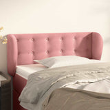 Vidaxl hoofdbord met randen 83x23x78 88 cm fluweel roze