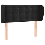 Vidaxl hoofdbord met randen 93x23x78 88 cm fluweel zwart