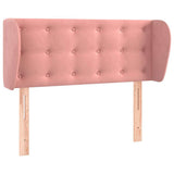 Vidaxl hoofdbord met randen 93x23x78 88 cm fluweel roze