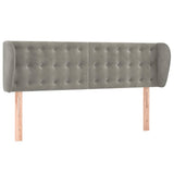 Vidaxl hoofdbord met randen 147x23x78 88 cm fluweel lichtgrijs