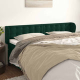 Vidaxl hoofdbord met randen 163x23x78 88 cm fluweel donkergroen