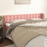 Vidaxl hoofdbord met randen 183x23x78 88 cm fluweel roze