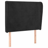 Vidaxl hoofdbord met randen 83x23x118 128 cm fluweel zwart