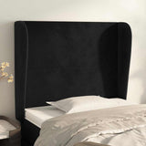 Vidaxl hoofdbord met randen 103x23x118 128 cm fluweel zwart