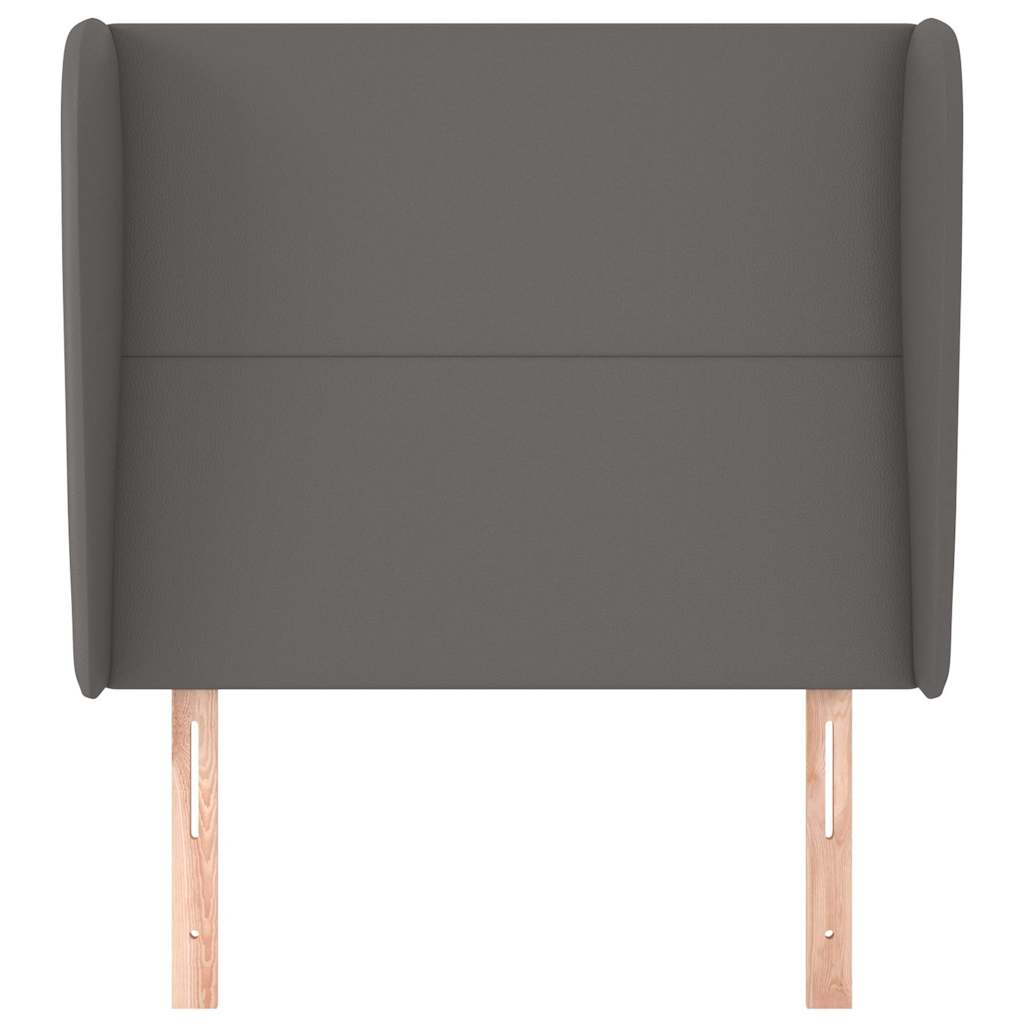 Vidaxl hoofdbord met randen 83x23x118 128 cm kunstleer grijs