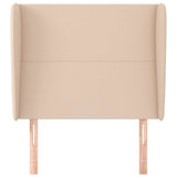 Vidaxl hoofdbord met randen 83x23x118 128 cm kunstleer cappuccinokleur