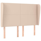 Vidaxl hoofdbord met randen 147x23x118 128cm kunstleer cappuccinokleur