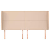 Vidaxl hoofdbord met randen 163x23x118 128cm kunstleer cappuccinokleur