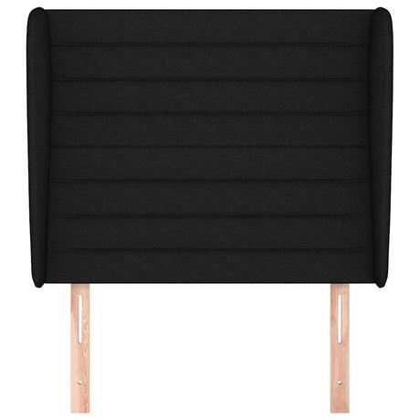 Vidaxl hoofdbord met randen 83x23x118 128 cm stof zwart