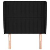 Vidaxl hoofdbord met randen 93x23x118 128 cm stof zwart