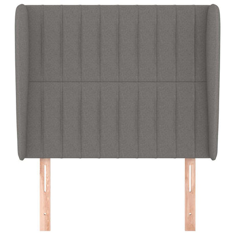 Vidaxl hoofdbord met randen 103x23x118 128 cm stof donkergrijs