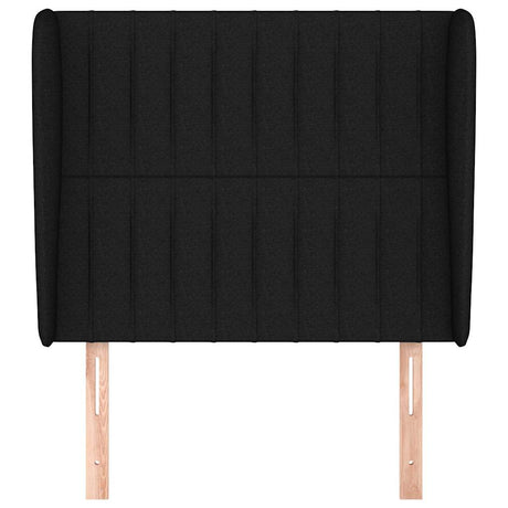 Vidaxl hoofdbord met randen 103x23x118 128 cm stof zwart