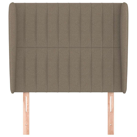 Vidaxl hoofdbord met randen 103x23x118 128 cm stof taupe