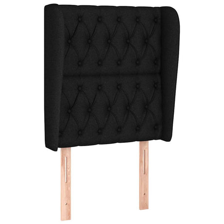 Vidaxl hoofdbord met randen 83x23x118 128 cm stof zwart
