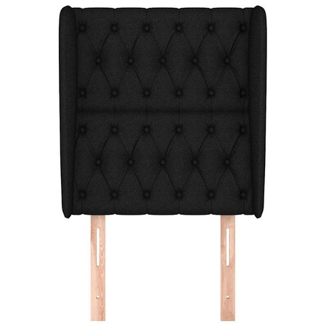 Vidaxl hoofdbord met randen 83x23x118 128 cm stof zwart