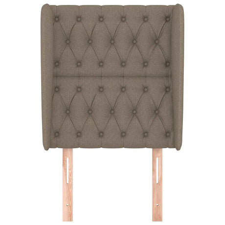Vidaxl hoofdbord met randen 83x23x118 128 cm stof taupe
