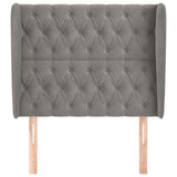 Vidaxl hoofdbord met randen 103x23x118 128 cm fluweel lichtgrijs