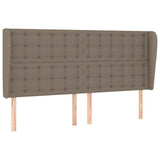 Vidaxl hoofdbord met randen 203x23x118 128 cm stof taupe