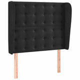 Vidaxl hoofdbord met randen 103x23x118 128 cm fluweel zwart