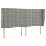 Vidaxl hoofdbord met randen 163x23x118 128 cm fluweel lichtgrijs