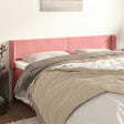 Vidaxl hoofdbord met randen 183x16x78 88 cm fluweel roze