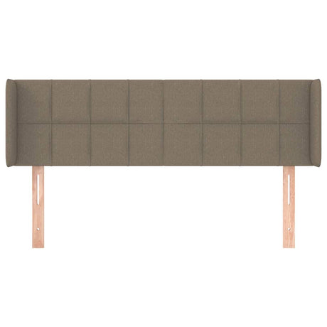 Vidaxl hoofdbord met randen 147x16x78 88 cm stof taupe