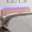 Vidaxl hoofdbord led 200x5x78 88 cm fluweel roze