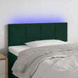 Vidaxl hoofdbord led 80x5x78 88 cm fluweel donkergroen