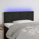Vidaxl hoofdbord led 90x5x78 88 cm fluweel zwart