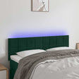 Vidaxl hoofdbord led 144x5x78 88 cm fluweel donkergroen