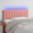 Vidaxl hoofdbord led 80x5x78 88 cm fluweel roze
