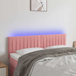 Vidaxl hoofdbord led 144x5x78 88 cm fluweel roze